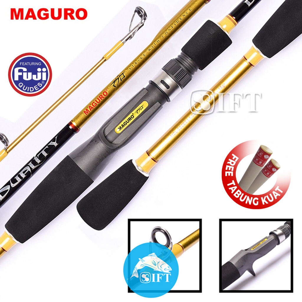 Joran BC Maguro DUALITY | Full Fuji | 602BC 662BC | Carbon Baitcasting Toman Gabus