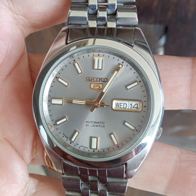 Seiko5 cal 7s26-00X0 Grey Sunburst Dial