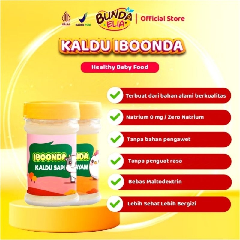 

IBOONDA Kaldu MPASI Kaldu Bayi Non MSG Non Gula Garam