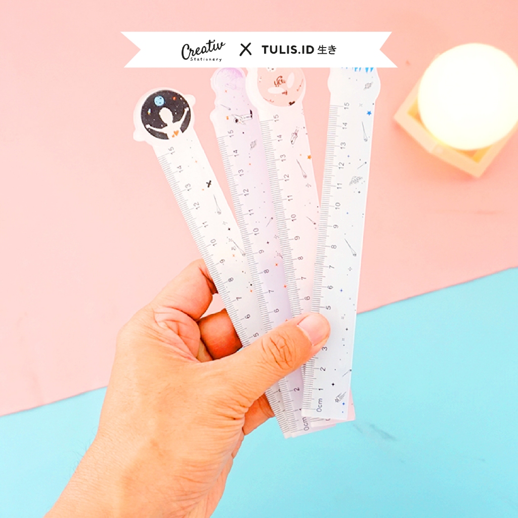 

[TULIS.ID IKI 生き] Daily Ruler 15 Cm Starry Sky