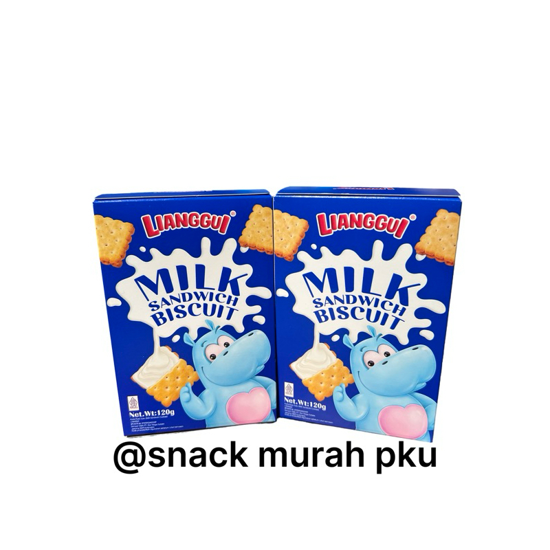 

MILK SANDWICH BISCUIT HALAL LIANGGUI @120gr