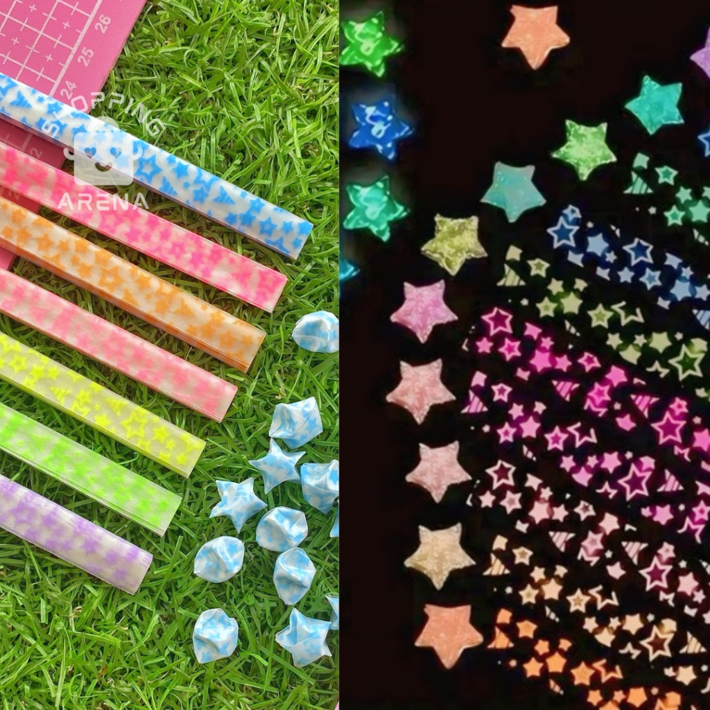 

Warna RANDOM Paper Star Nyala Dalam Gelap Kertas Bintang Glow In The Dark Fosfor Kesenian Premium Quality Seni Rupa Kerajinan Quiling Origami Rainbow Pajangan Dekorasi Tangan Glowing Colour Quilling Craft Crafting Kreatifitas Kreatif Unik Shopping Arena