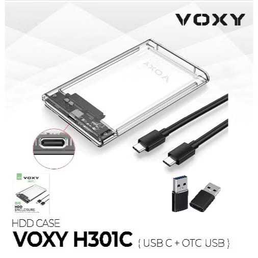 Case HDD Laptop 2.5 Inch / HDD Case Voxy H301C USB type C