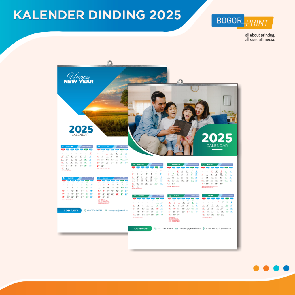 

Cetak Kalender Dinding 2025 Custom / Art Paper 150g / Klep Seng / Custom