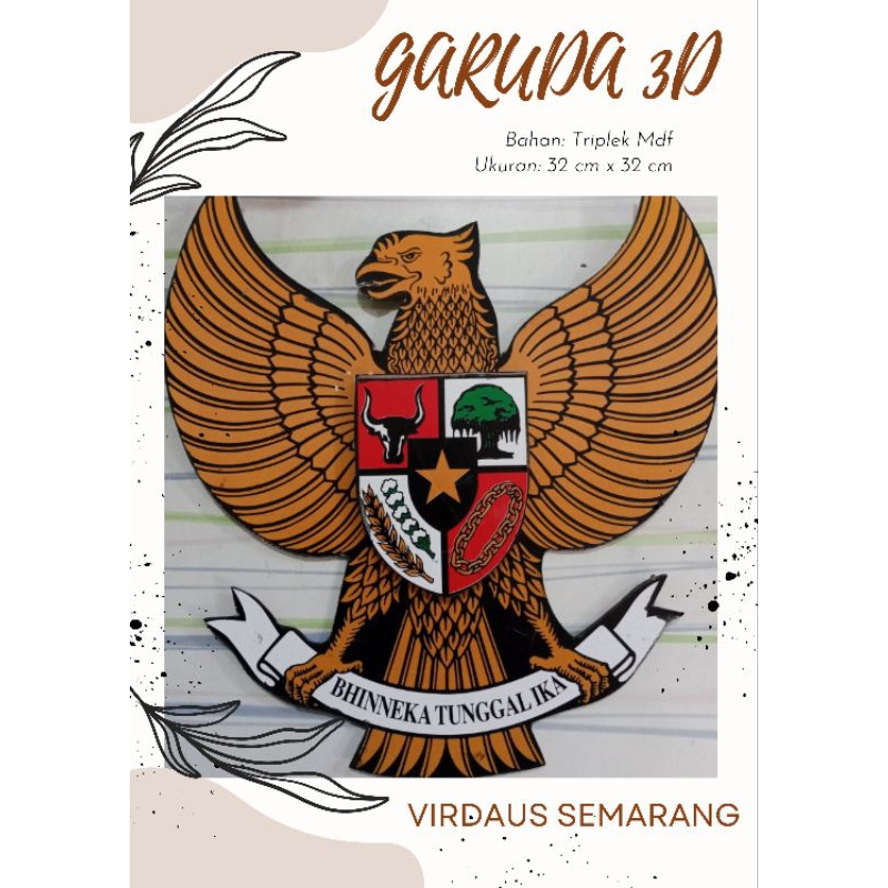 Pajangan Dinding Garuda 3 Dimensi