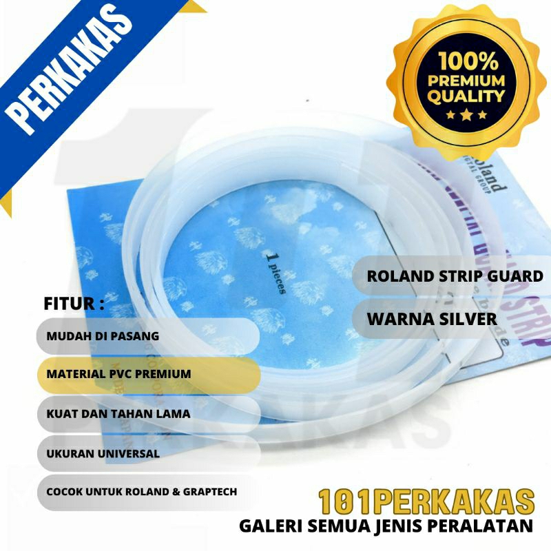 Tatakan bantalan pelapis ( Strip Guard ) 8 mm X 0.5 mm untuk RHINOTECH, JINKA, TANNETH, ROLAND, GRAP