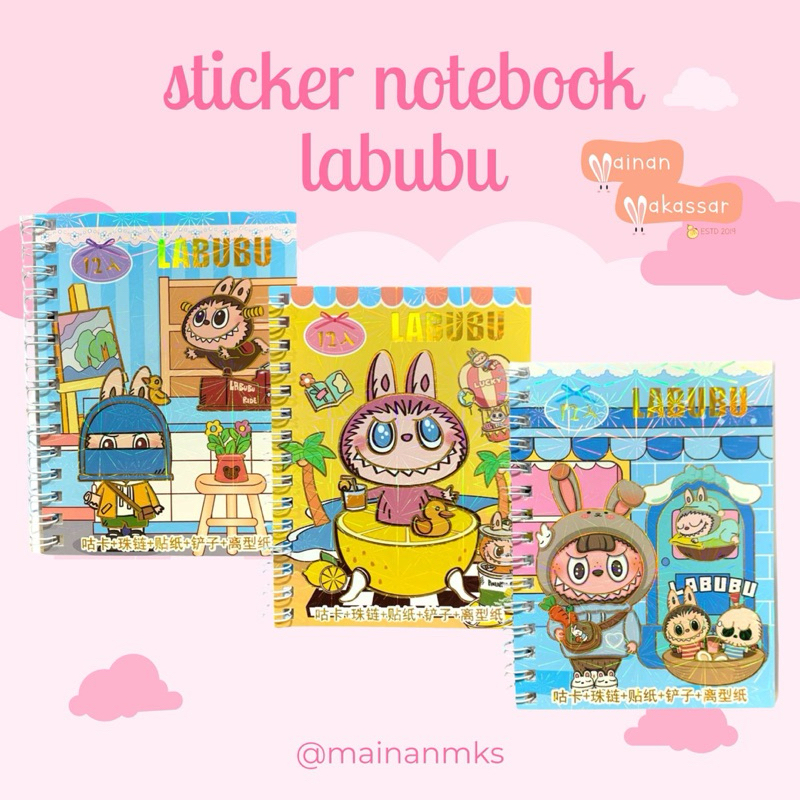 

BUKU NOTEBOOK STICKER LABUBU