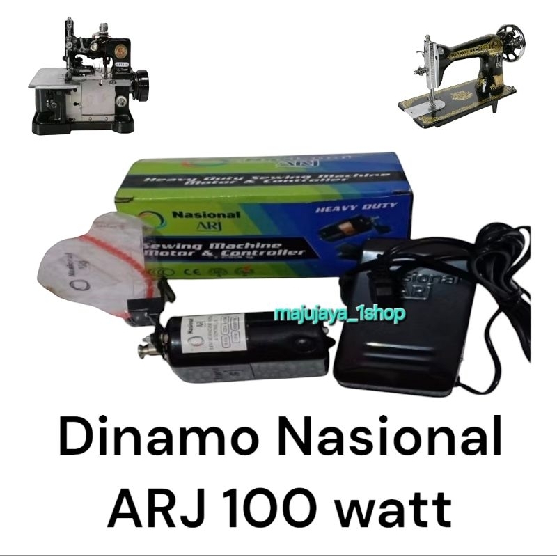 Dinamo NASIONAL ARJ 100 Watt (dinamo mesin jahit )
