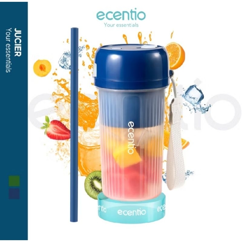 Blender Ecentio 12mata pisau Portable blender mini 350ml Ecentio Jus Juicer Blender