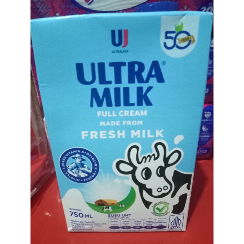 

susu uht ultra full cream 750 ml