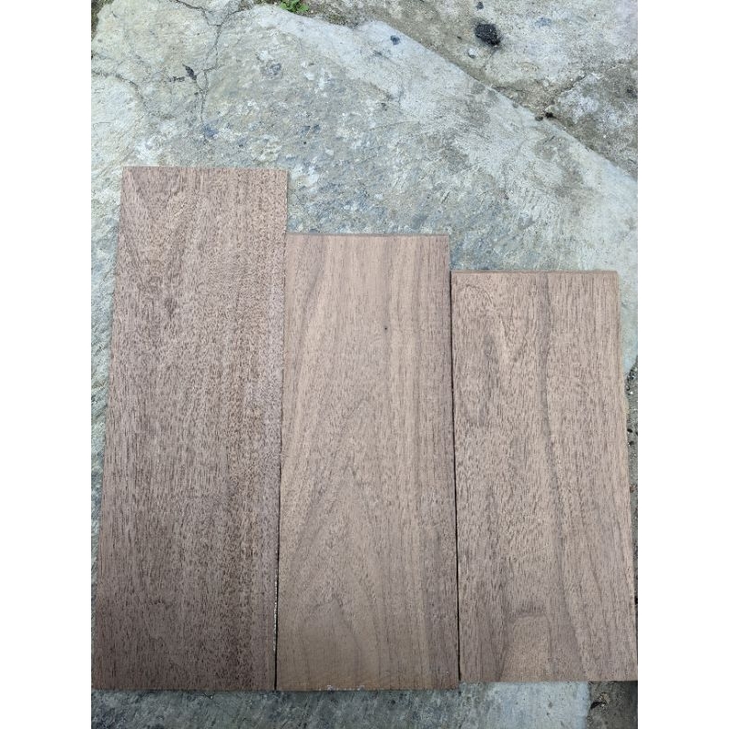 veneer kayu walnut amerika 2mm x 12 x 28-45 cm