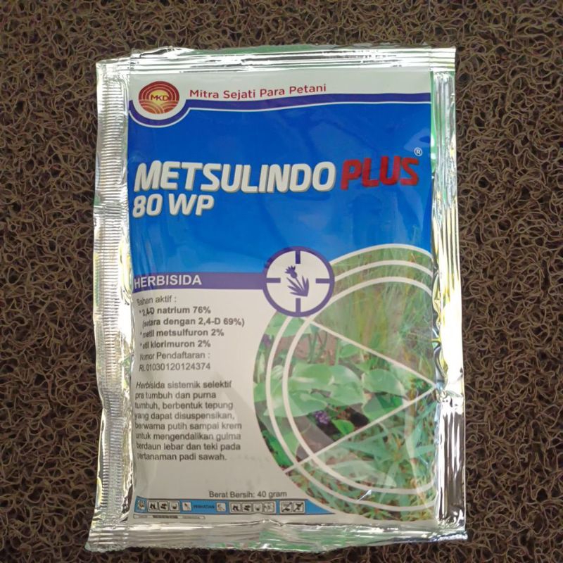 Herbisida METSULINDO PLUS 80 WP 40 GR