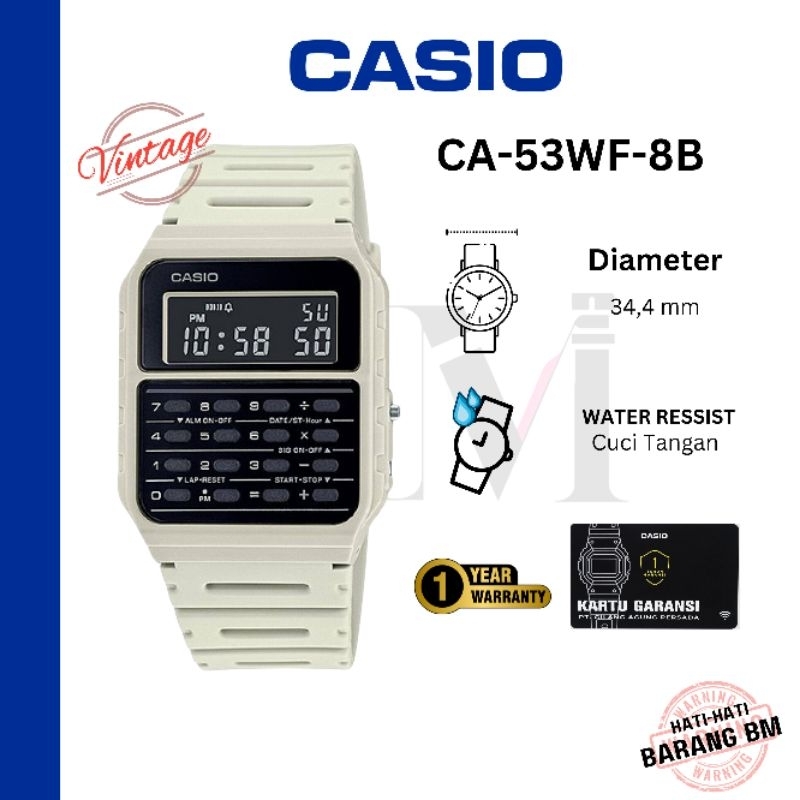 

CASIO CA-53WF-8B Jam Tangan Original Digital Karet Sport Antiair CA-53WF-8BDF CA53