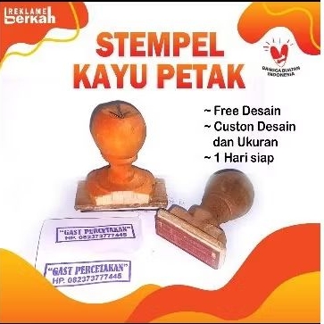 

stempel kayu petak/bulat
