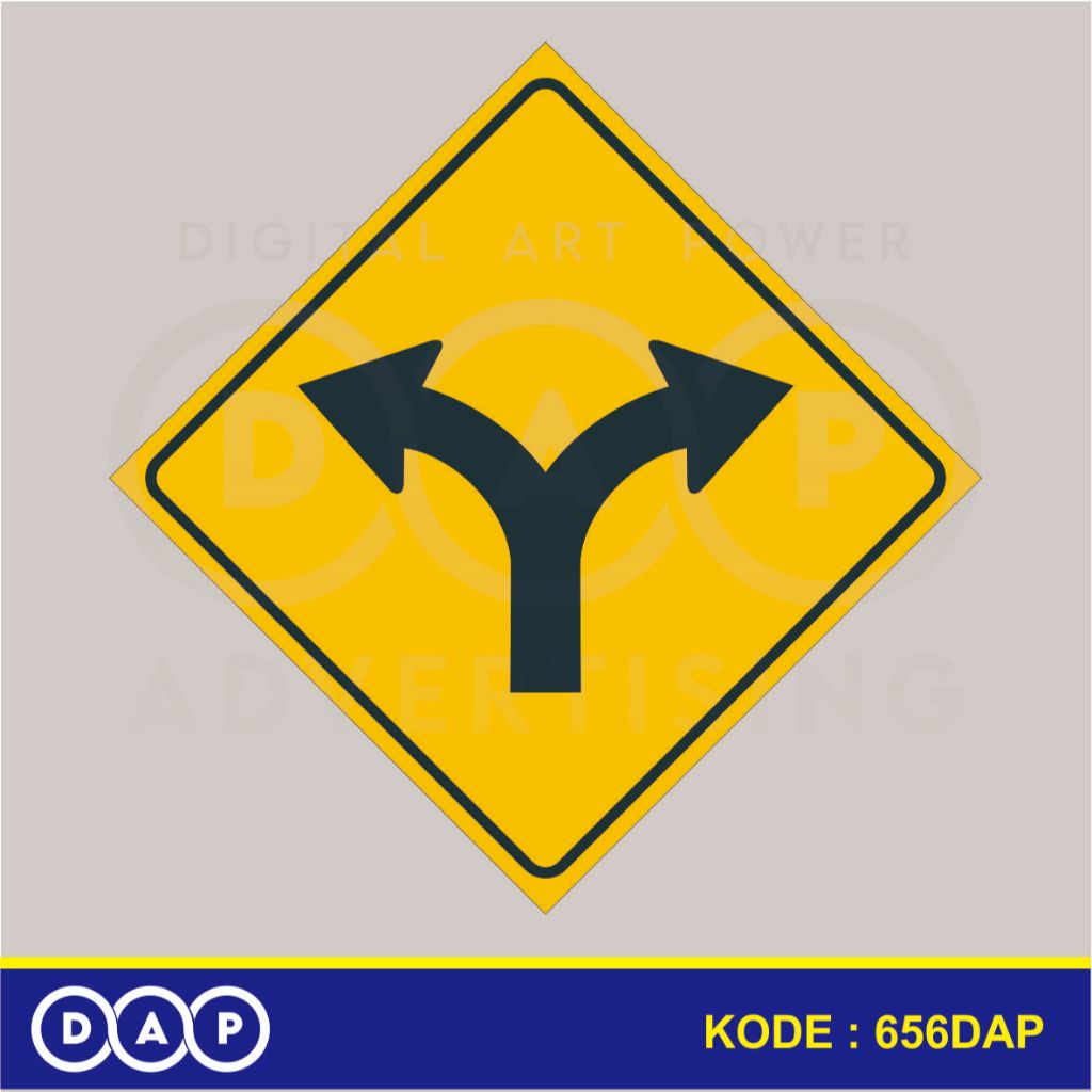 

656 - STIKER RAMBU JALAN - 20 X 20 CM- VYNIL - TERBAIK