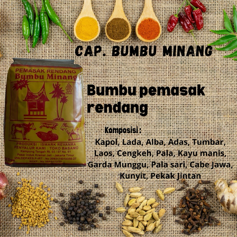 

Bumbu Pemasak Rendang 250g