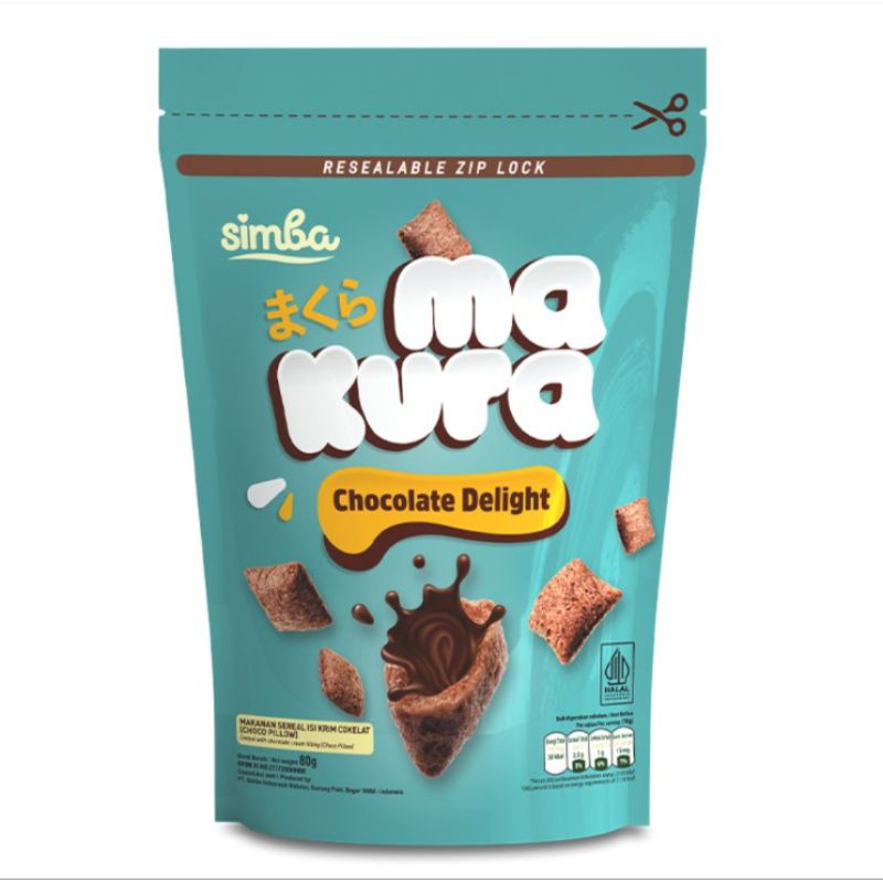 

Simba Makura Sereal Isi Krim Coklat Pouch 80 g