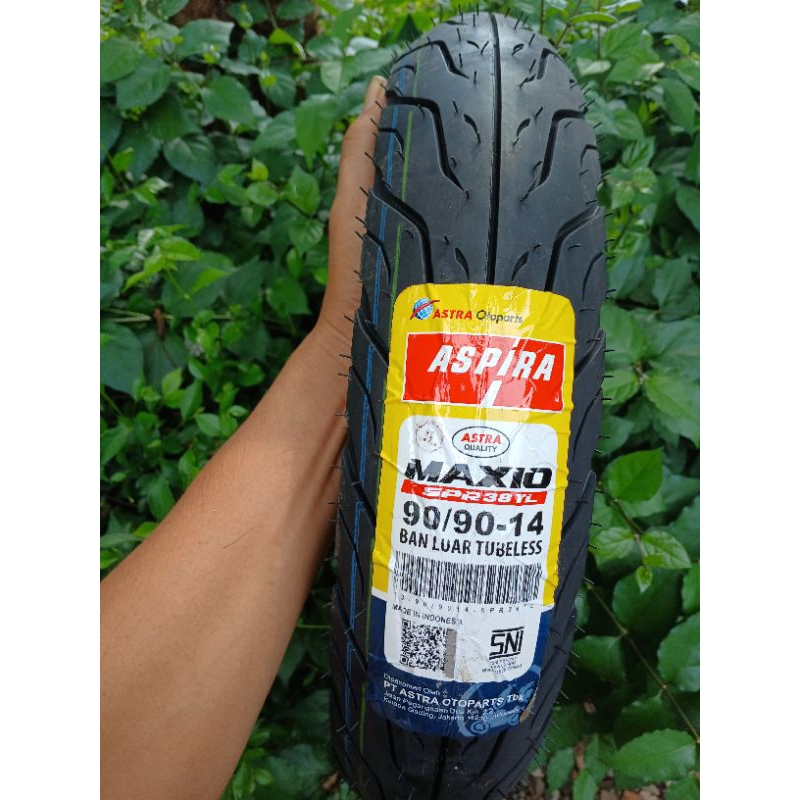 BAN LUAR MOTOR BELAKANG TUBELES 90/90-14 BEAT VARIO SCOPY ORIGINAL ASPIRA