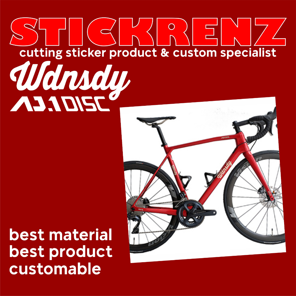 Cutting Sticker Stiker Sepeda Wdnsdy AJ1 02 Custom