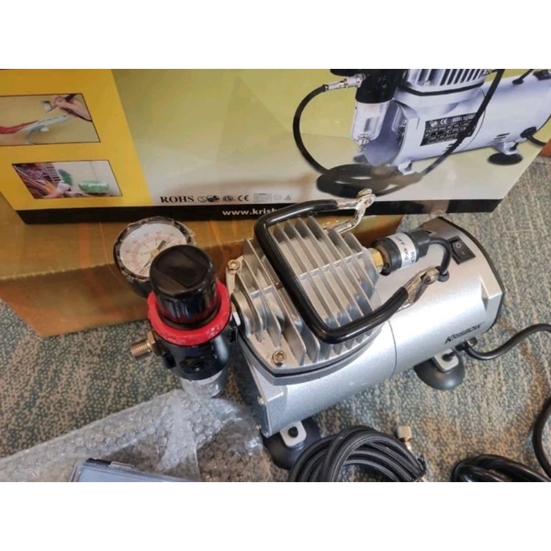 krisbow Mini kompresor compressor pen air brush kit