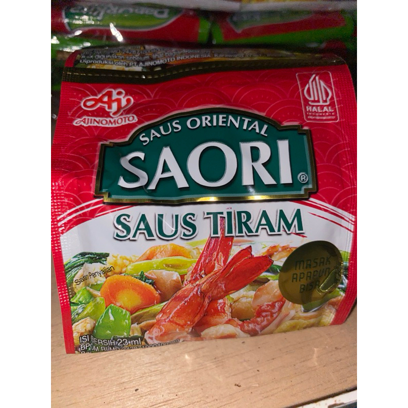 

saori saus tiram 1 renteng isi 10 sachet
