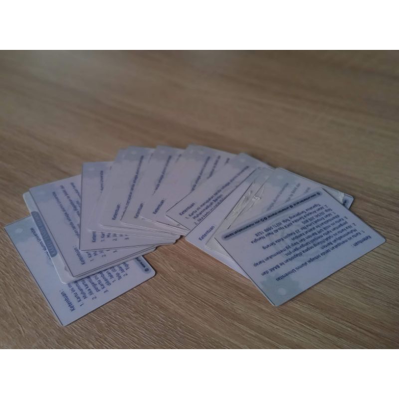 

cetak ID card bahan PvC seperti ATM