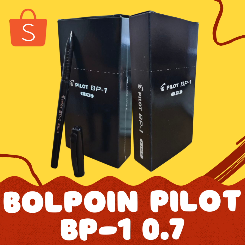 

Pulpen / Bolpoin Pilot BP-1 Fine 0.7 (Hitam)