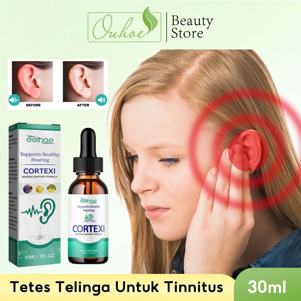 EELHOE【100%ORI/Beli 3 Gratis 2】Obat Tetes Telinga Berair 30ml Tinnitus Ear Drop Obat Tetes Kuping Te