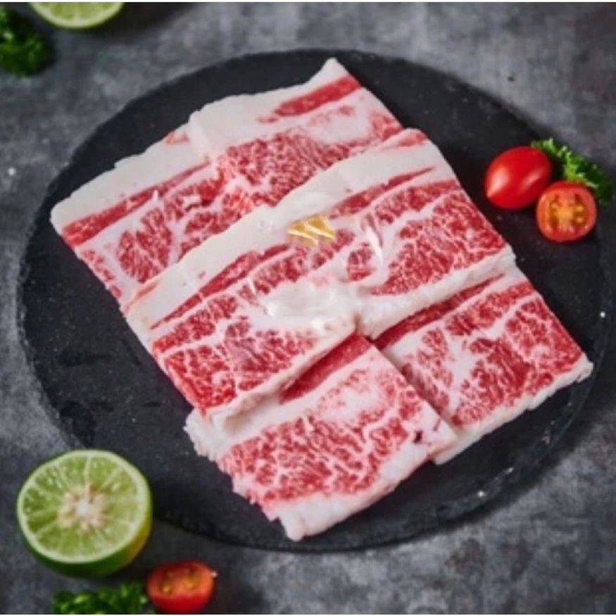 

Daging Sapi Yakiniku Cut Wagyu Karubi MB 6-7 Premium - 250gram