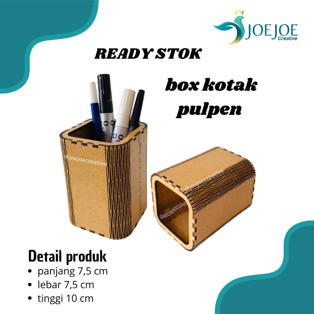 

Tempat pensill | box kotak untuk menyimpan alat tulis aestetik dan ramah lingkungan