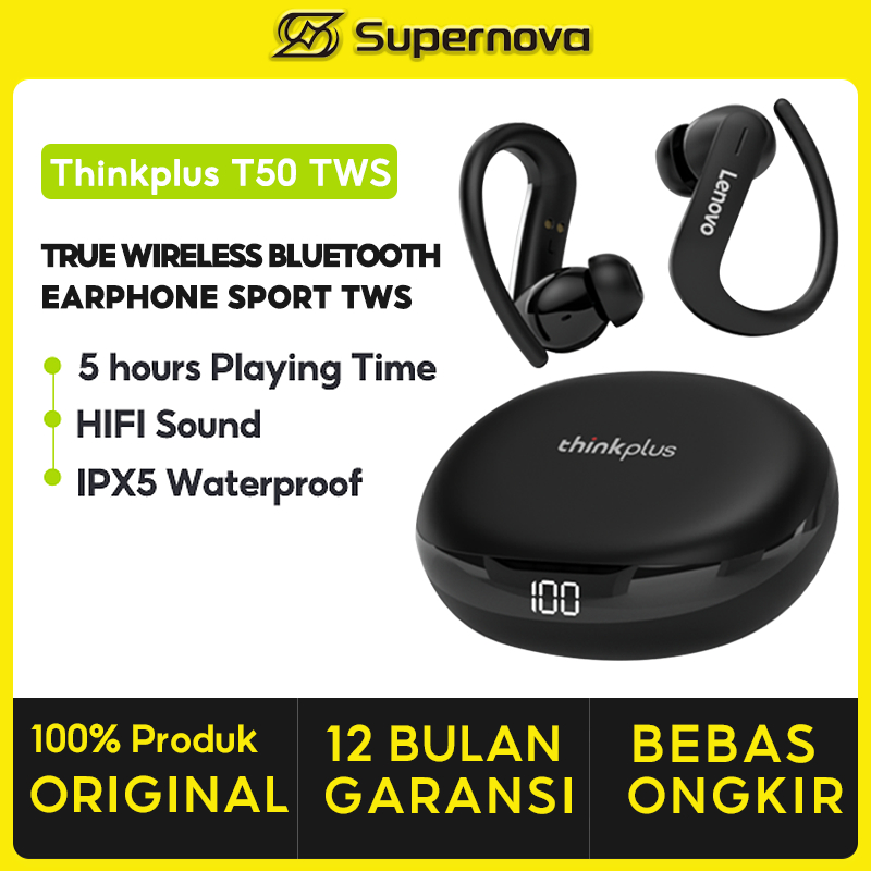 Supernova x Thinkplus T50 True Wireless headset bluetooth sport TWS IPX5 Earbud Stereo earphones