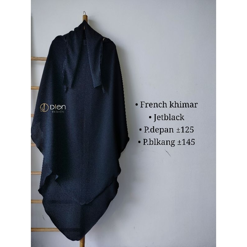 PROMO FRENCH KHIMAR JETBLACK