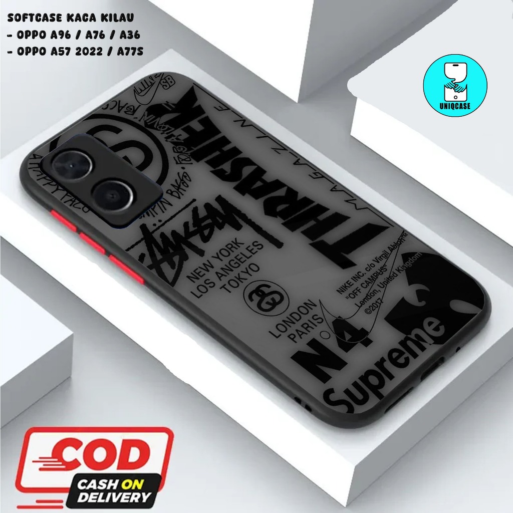 UNIQ  CASE SOFTCASE GLOSSY (KACA KILAU) OPPO A96 / A76 / A36 || OPPO A57 2022 / A77S dan ALL TYPE SM
