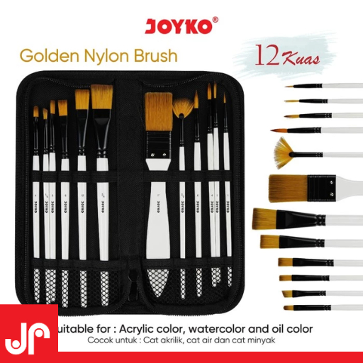 

JOYKO BRUSH SET BRS-18 / BRUSH WATERCOLOR ACRYLIC / KUAS CAT AIR AKRILIK SET