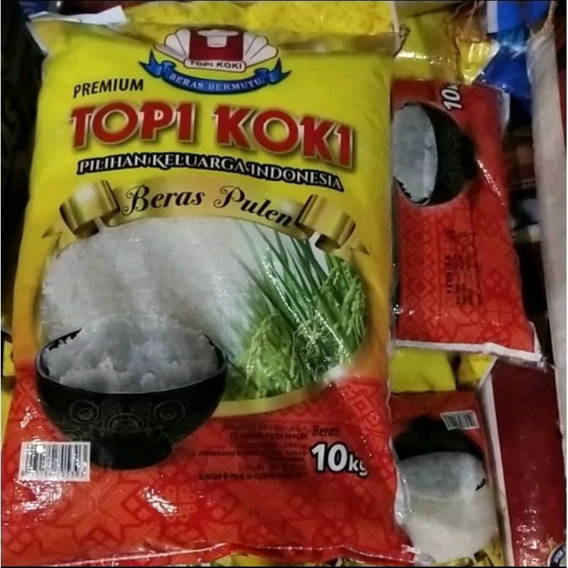 

Beras 10Kg / Aneka Pilihan BERAS / BERAS TOPI KOKI / BERAS PATIN / BERAS NEMO / BERAS RAJA