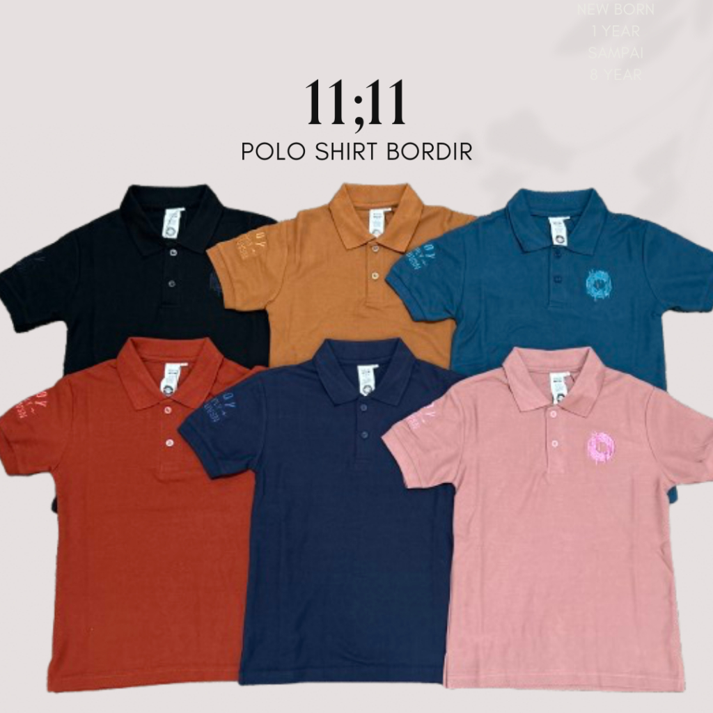 Baju Kaos Polo Shirt Kerah Anak Laki Laki Usia 4 5 6 7 8 9 10 11 12 13 14 15 Tahun - Baju Wangki Ana