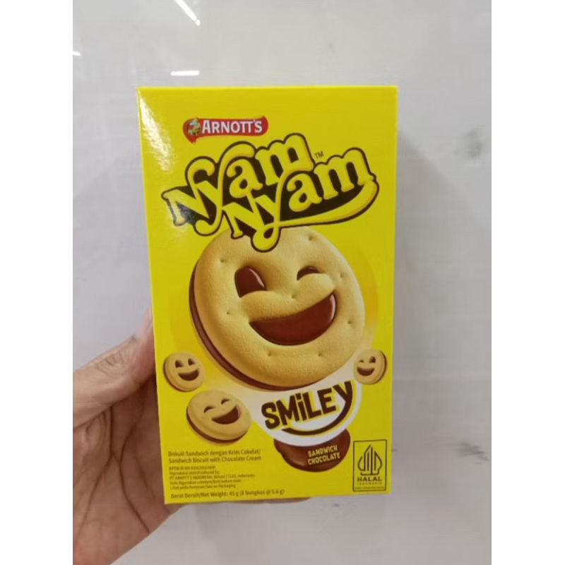 

NYAM NYAM SMILEY SANDWICH CHOCOLATE @45gr