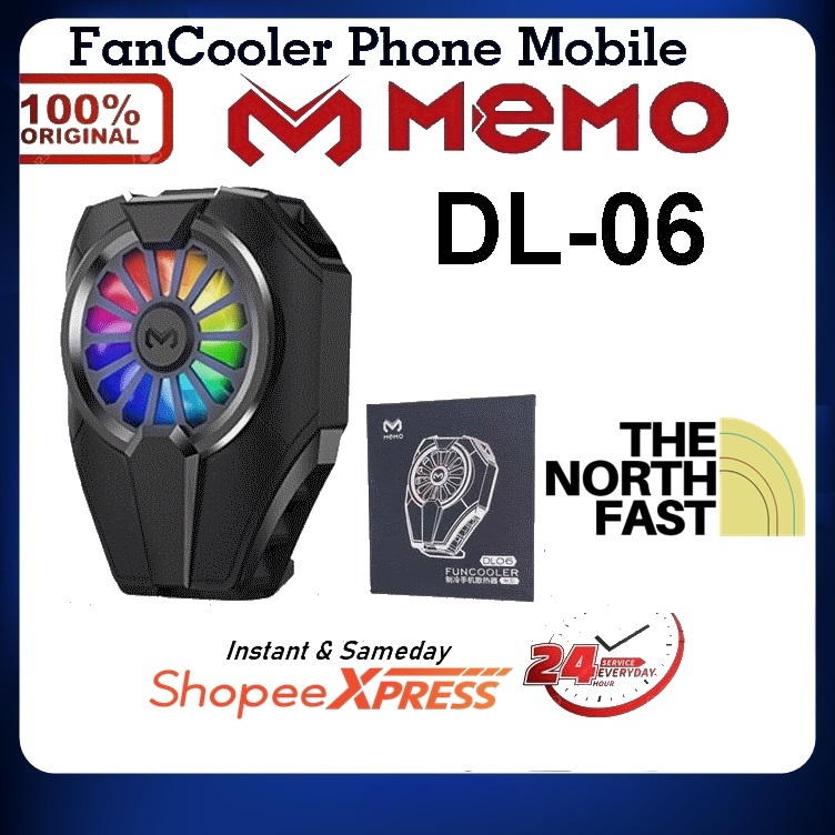 Memo DL06 Fancooler Radiator Pendingin HP Coolingfan Gaming DL-06