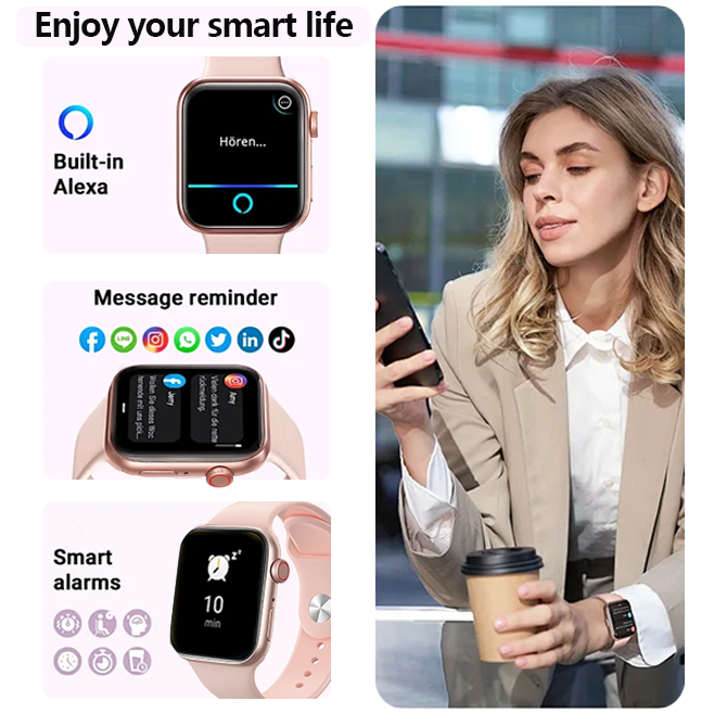 BIG PROMO [COD] Samsung SmartWatch 8 pro max tahan air Jam olahraga Pintar Smart Watch bluetooth Gps