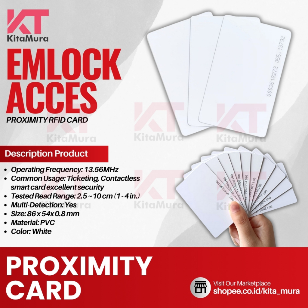 Kartu RFID Proximity || Kartu RFID Tipis 125 Khz Proximity