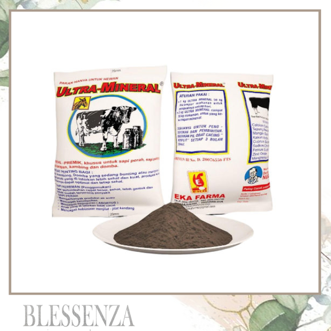 ULTRA MINERAL 1 Kg - Suplemen Penggemuk Sapi Kerbau kuda Ternak, Vitamin Penambah Nafsu Makan Sapi