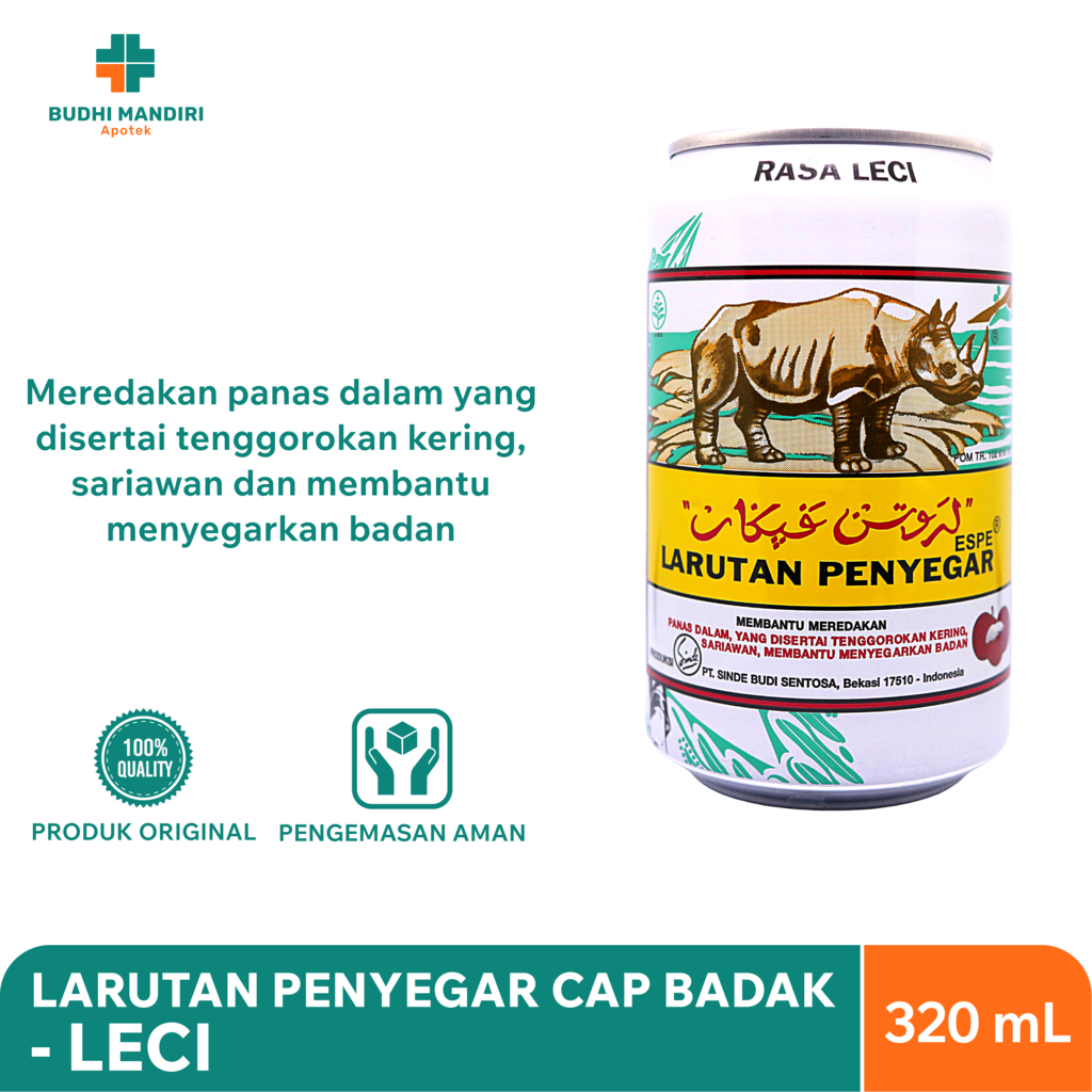 

Larutan Penyegar Cap Badak 320ml - Leci