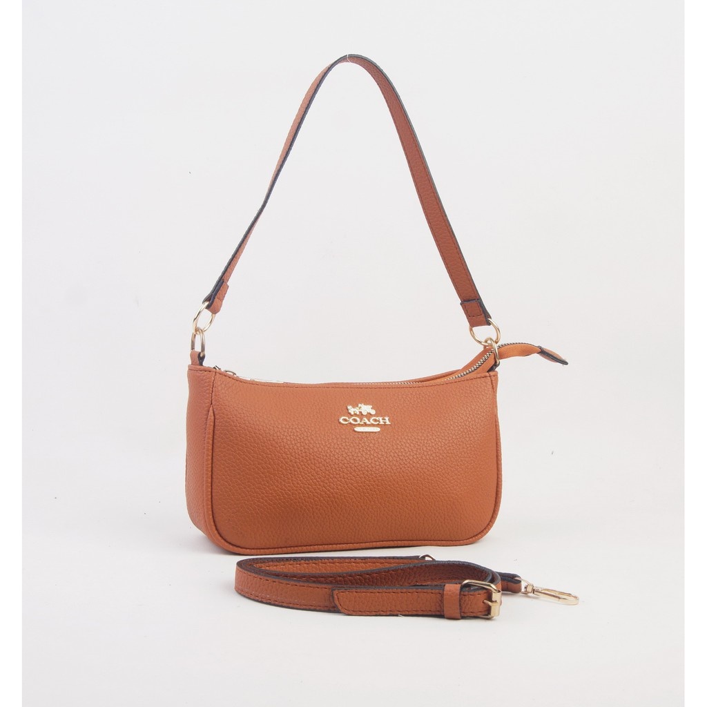 Tas CC F25591 Top Handle Pouch Mini Shoulder Bag Brown