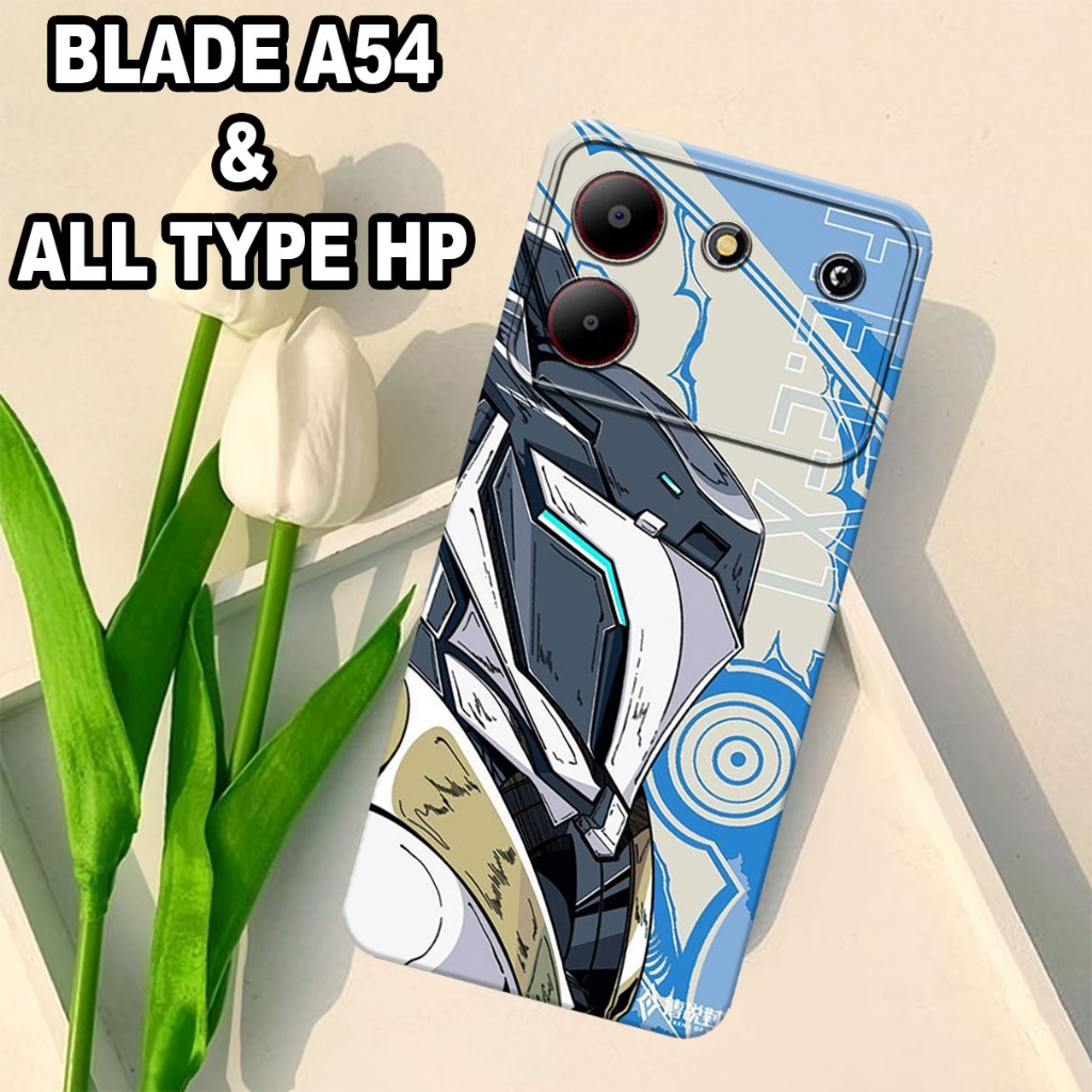 G51 - Softcase ZTE Blade A54 - Case pro camera - MOTIF ROBOT - bahan karet lentur - casing ZTE Blade