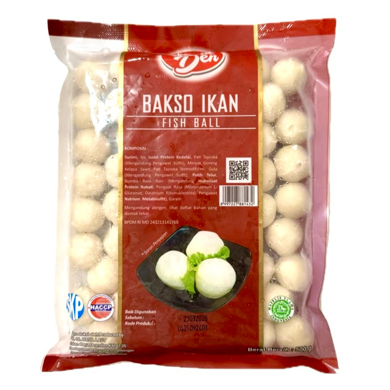 

Pak Den Bakso Ikan Fish Ball 500g