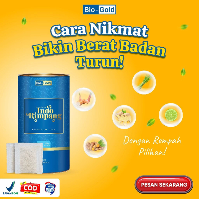 

Teh Indo Rimpang Premium Tea Penurun Berat Badan Detox Alami Dengan Ramuan Ala JSR Halal BPOM