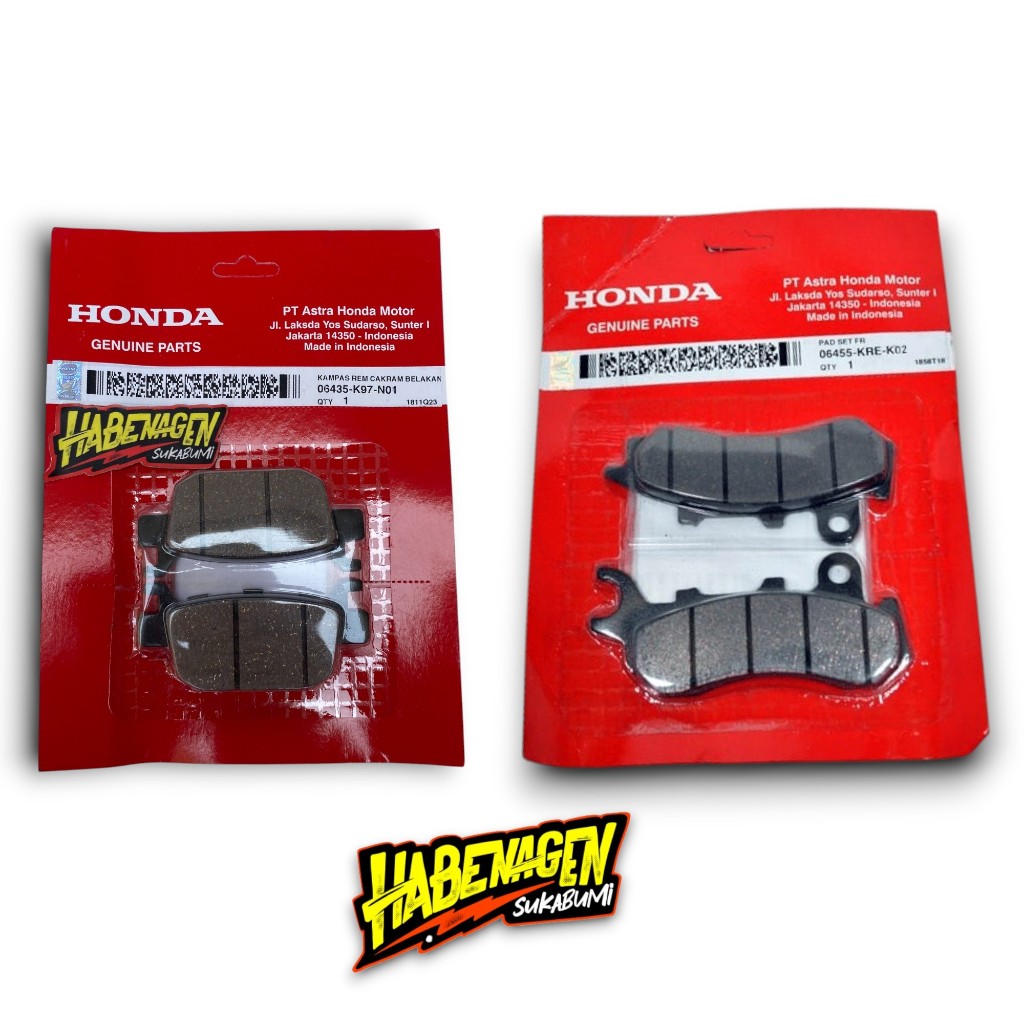 KAMPAS REM PCX CBS | kampas kamvas rem cakram depan belakang disk pad set fr rr brake dispad honda a