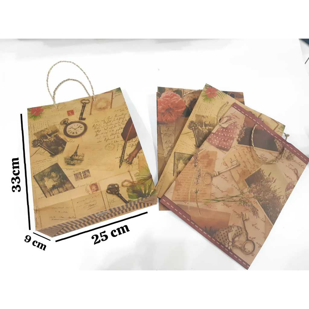 

Paperbag Tas Kertas Medium/Paperbag Murah/Paperbag Vintage M