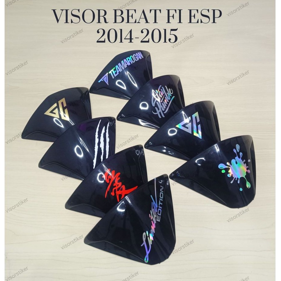 VISOR BEAT FI ESP 2014 2015 2016 FREE DOUBLETAPE STIKER WINDSHIELD HONDA BEAT ESP AKSESORIS SEPEDA M