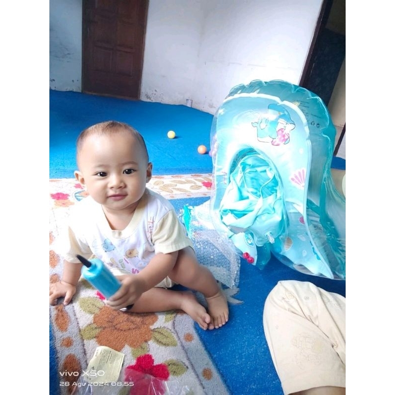 preloved pelampung renang dada bayi no minus max bb 9 kg